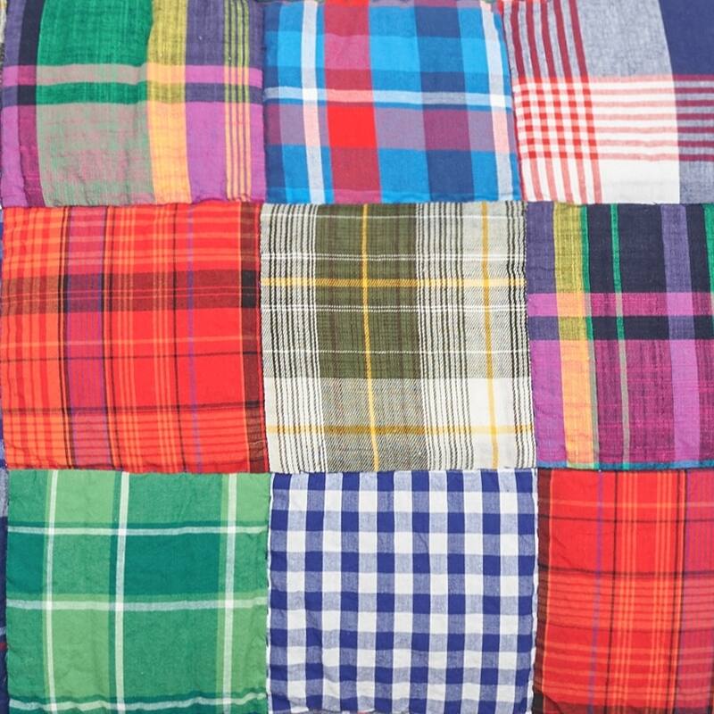 Madras Plaid Queen Quilt