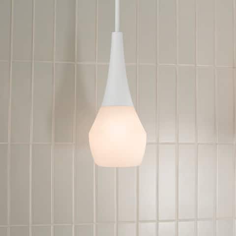 Kichler Lighting Deela 17 in. 1-Light White Pendant Light