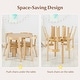 preview thumbnail 11 of 28, Gymax 5-Piece Kids Wooden Curved Back Activity Table & Chair Set w/Toy