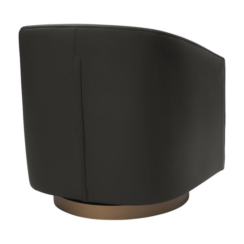 Club Style Swivel Commercial Barrel Accent Armchair - 27.25"D x 28.5"W x 30.75"H