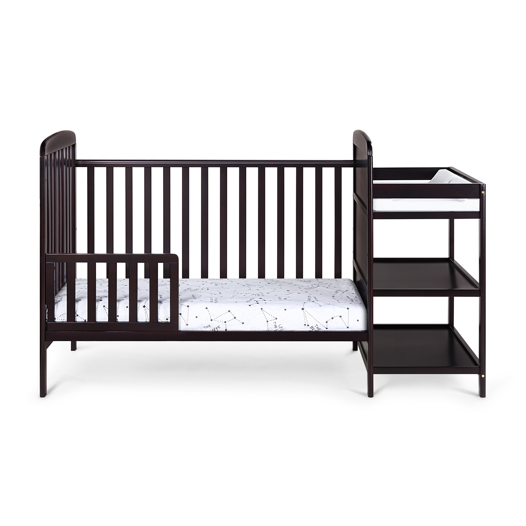 3 in 1 Convertible Crib and Changer Combo White