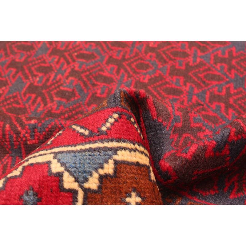 ECARPETGALLERY Hand-knotted Teimani Dark Navy Wool Rug - 2'9 x 4'9