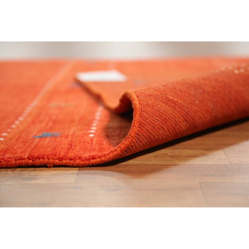 Tribal Contemporary Gabbeh Indian Rug Handmade Bedroom Wool Carpet - 4'6" x 6'6"