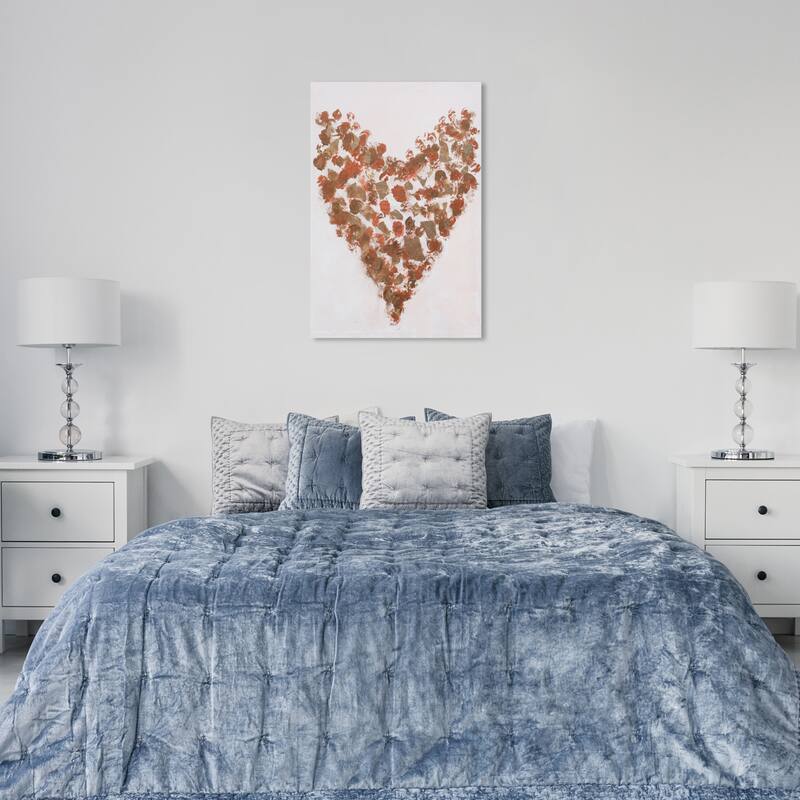 Wynwood Studio Canvas Symbols and Objects Drops Brown and Dark Brown Modern & Contemporary Wall Art Canvas Print - 36 x 24