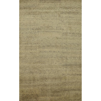 Hand Knotted Oriental 100% Wool Carpet Modern Modern Beige & Ivories Gabbeh Area Rug - 11' 4'' X 8' 4''