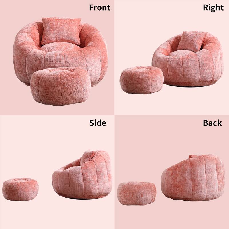 Bean Bag Chairs With Ottoman for Living Room