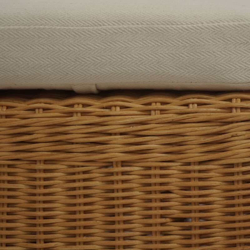 SAFAVIEH Couture Hylda Rattan Bench - 48"W x 24"D x 20"H