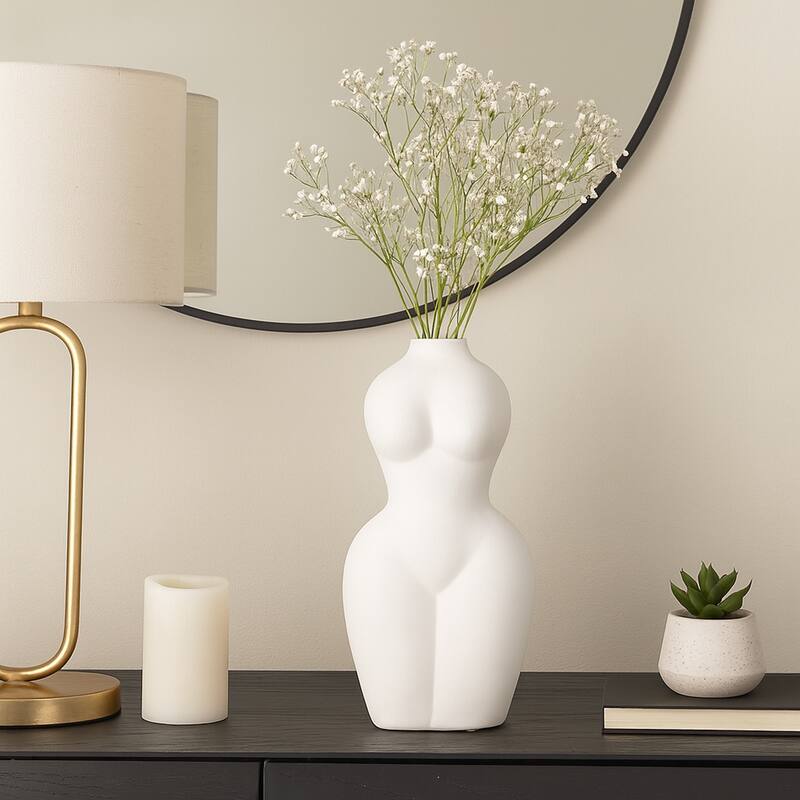 Contemporary Torso Vase - Sculptural Body Form Vase for Home Decor