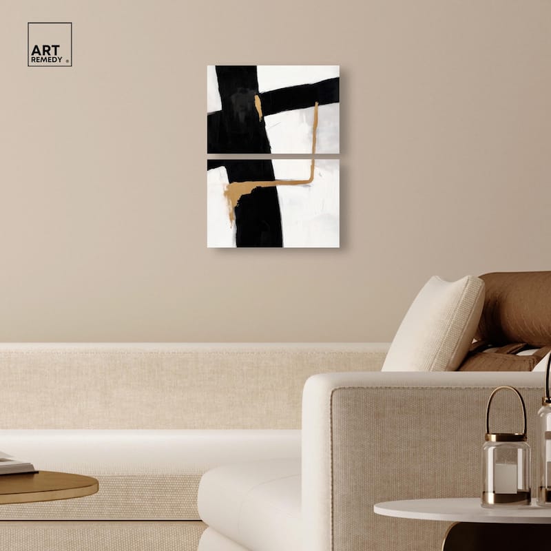 Urban Grid III Canvas Set of 2 by Art Remedy, Gallery Wrapped