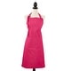 preview thumbnail 21 of 22, Cotton Kitchen Apron - Adjustable Neck Strap, Classic Cooking Apron with Front Pocket for Baking, Cooking and Everyday Fuchsia - 28"x35"