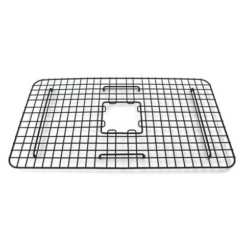 SinkSense Ellis 27" x 15" Kitchen Sink Bottom Grid, Matte Black
