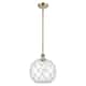 Option Antique Brass / Clear Glass with White Rope