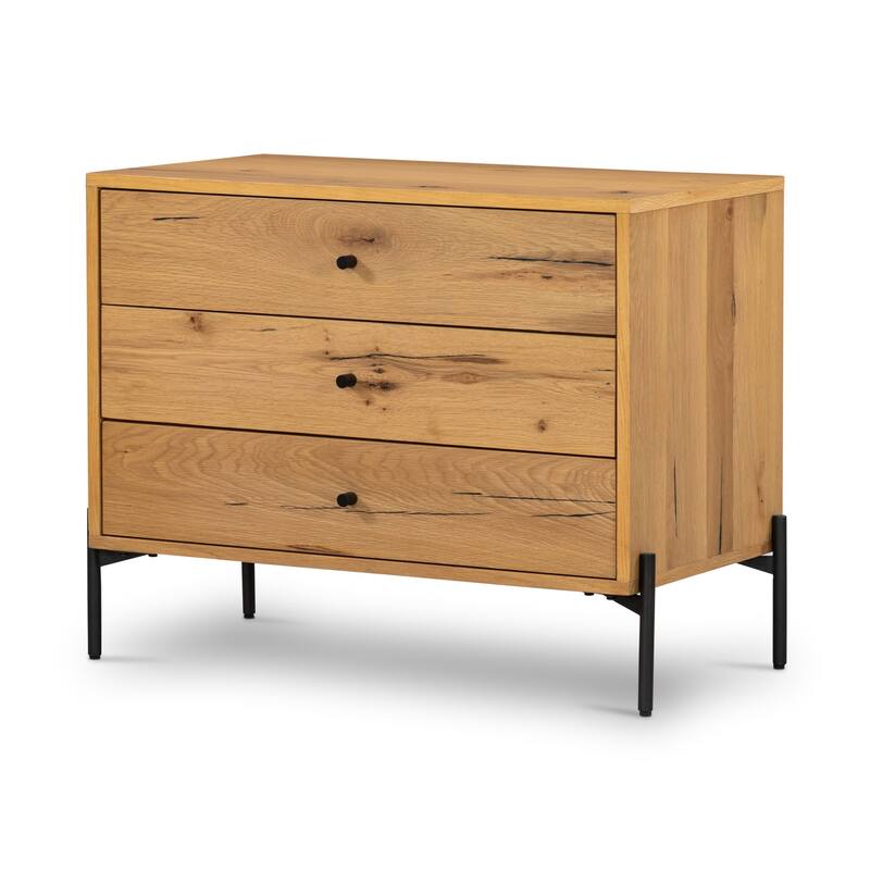 Larry Large Nightstand-Light Oak Resin