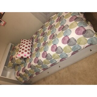 South Shore Litchi Mates Bed with 2 Drawers