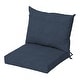 preview thumbnail 37 of 46, ARDEN Olefin Outdoor 21 x 21 in. Dining Chair Cushion Set Ocean Blue