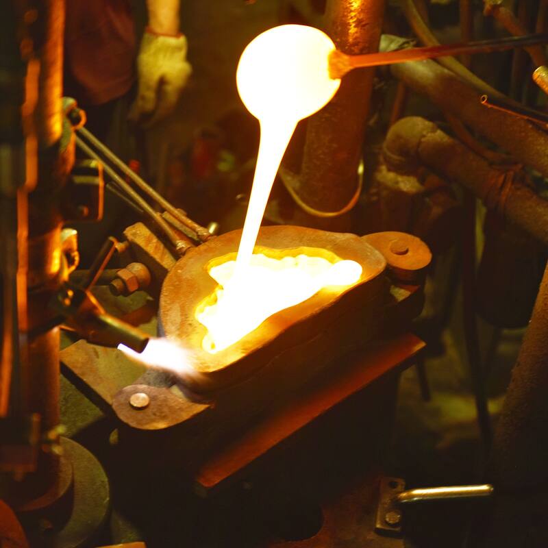 Moon Integrated LED 8in Brass Mini Pendant with Handcrafted Glass