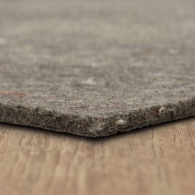 Mohawk Home Non Slip Rug Pad 3/8" Inch Thick Felt Cushion Reversible - Grey