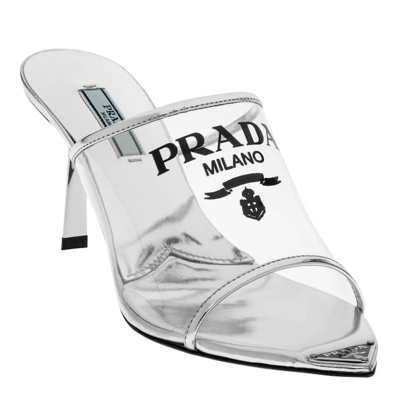 Prada Plexi Logo Mules - 37 EU