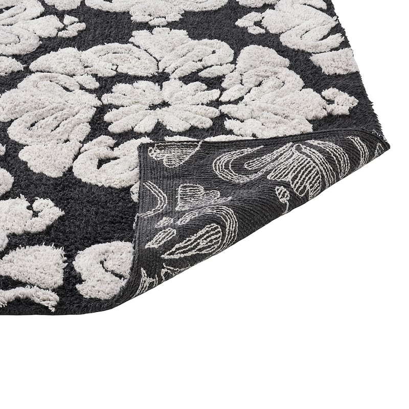 Better Trends Medallion Collection 100% Cotton 3-Pc Set Bathroom Rugs-Soft & Super Absorbent, Non-Skid Latex, Machine Washable