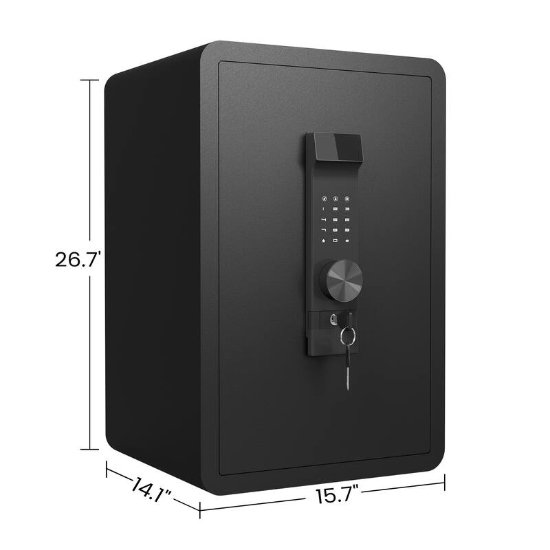 Fireproof and Waterproof Bag,with Electronic Password Lock,Safe with Private Inner Cabinet for Home,Office and Hotel