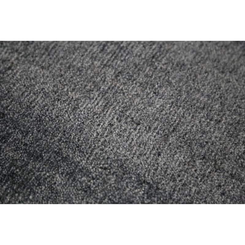 Hand Knotted Oriental 100% Wool Carpet Tribal Tribal Greys & Charcoal Gabbeh Area Rug - 9' 8'' X 8' 1''