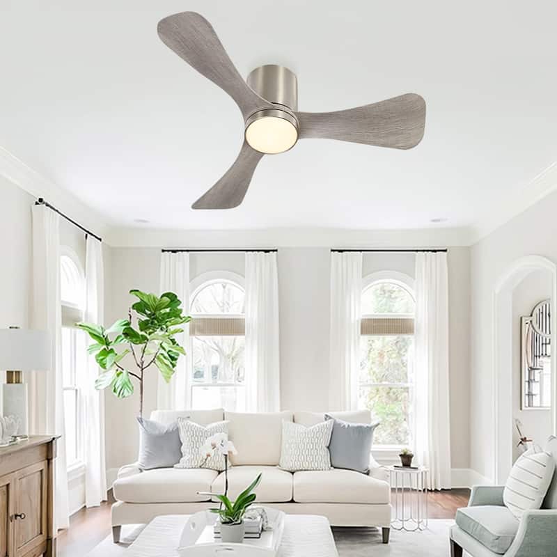 MLiAN 42 inch 3 ABS Blades Smart LED Ceiling Fan with Remote...