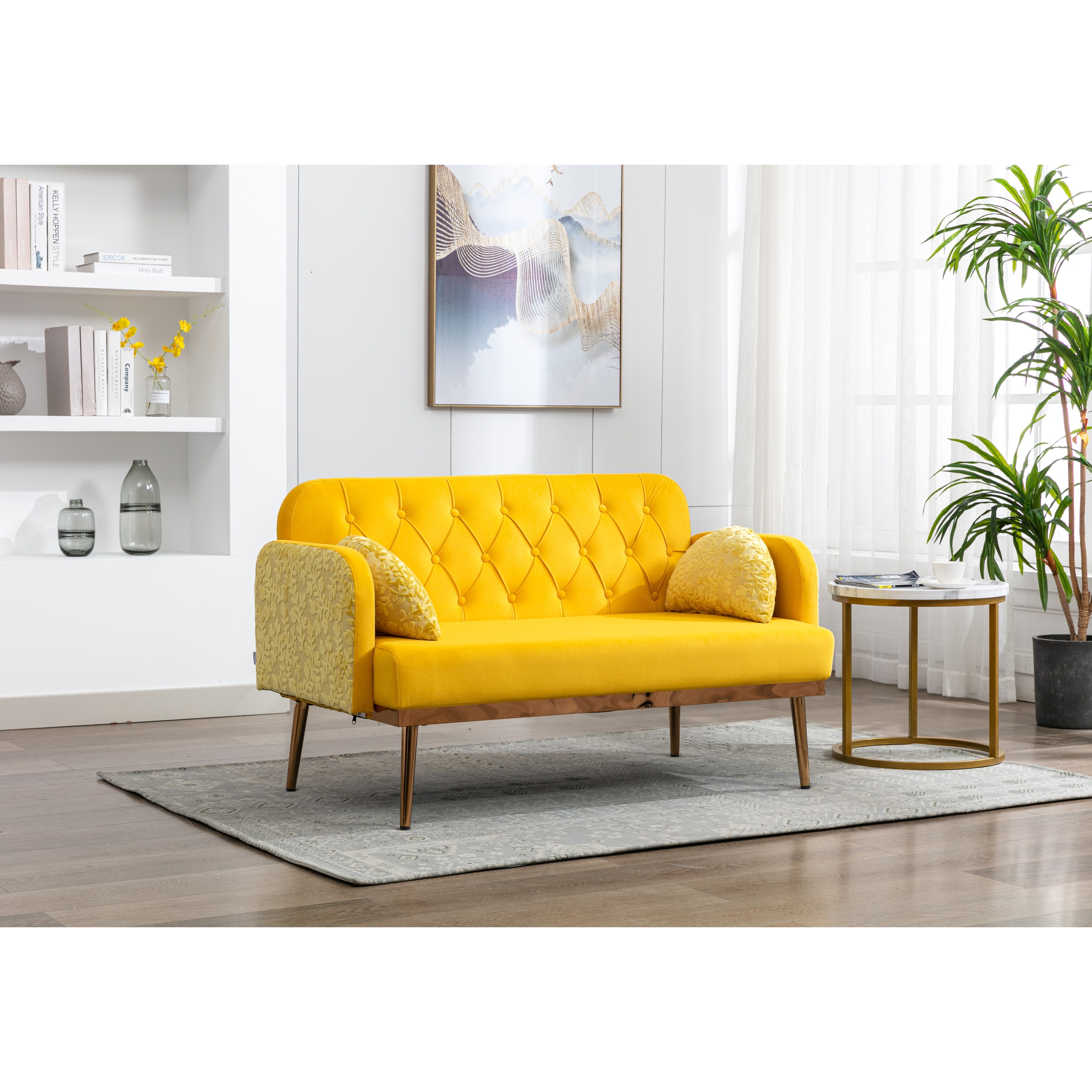 Yellow settee outlet sofa