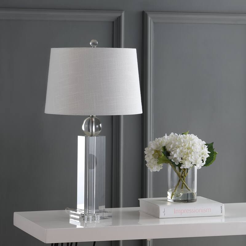 Carr 28.5" Crystal LED Table Lamp, Clear by JONATHAN Y