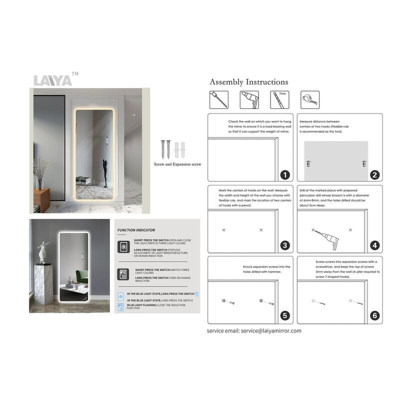 Free Standing Mirror In Living Room