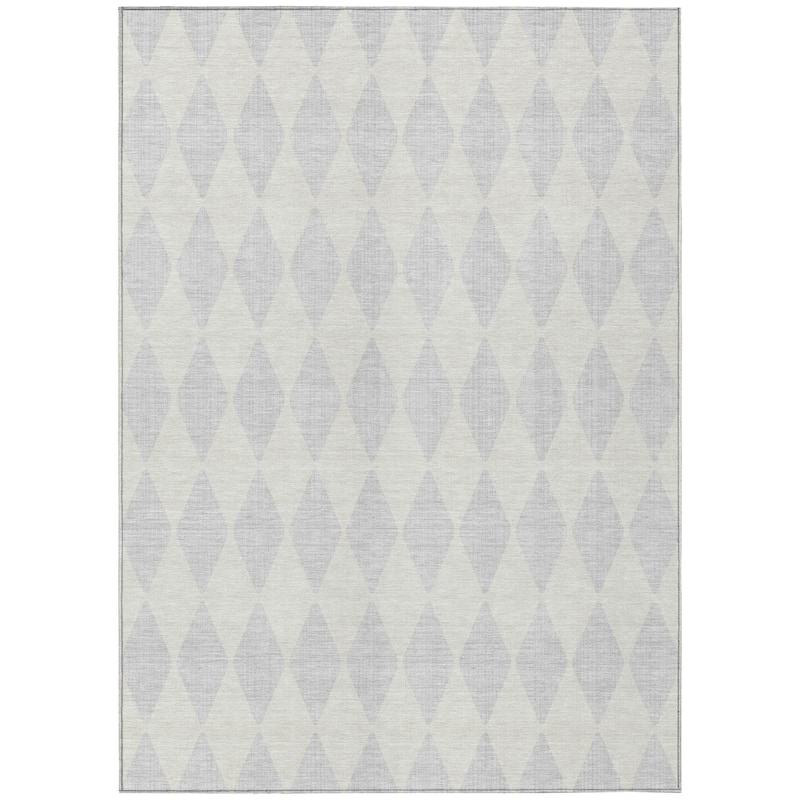 Machine Washable Indoor/ Outdoor Chantille Diamonds Rug