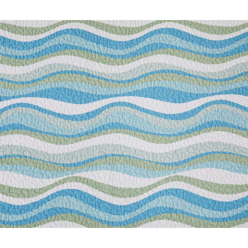 Sea Turtle Cove Cotton Quilt Set - Reversible and Machine Washable