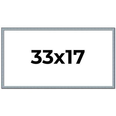 33x17 Frame Rustic Sky Blue Solid Wood Picture Frame | 0.75 Inch