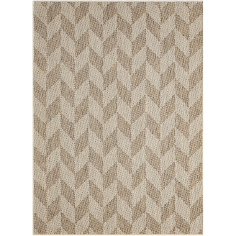Nicole Miller New York Patio Country Calla Indoor/Outdoor Area Rug - 5'2"x7'2" - Beige/Brown