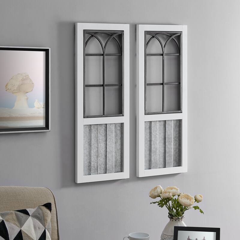 FirsTime & Co. Willow Farmhouse Window Wall Plaque Set