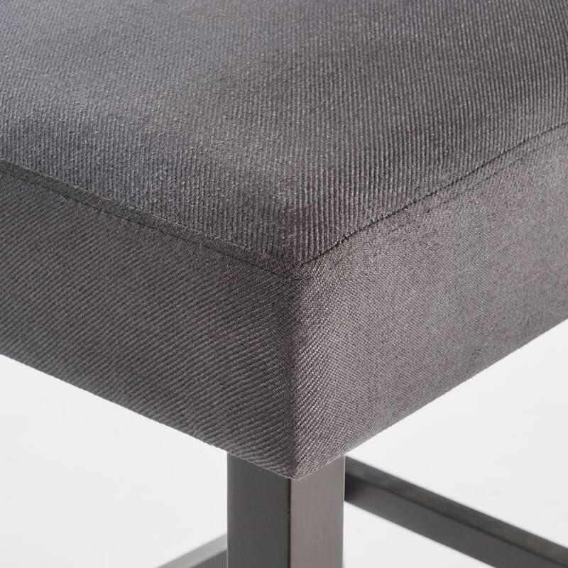 Modern Fabric Barstools with Arching Back High Chair and Nailhead Trim Dining Chair, Counter Reception Chair, Island Chair