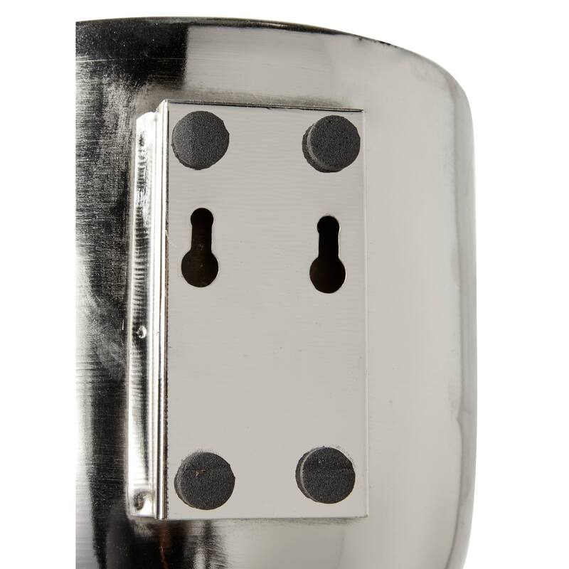 Gold, Black, Silver or White Metal Indoor Outdoor Floating Wall Planter (Set of 3) - S/3 9", 7", 6"H