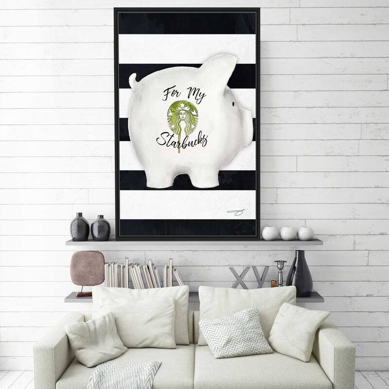 "For My Coffee" by Jodi Print on Floating Canvas