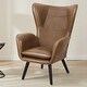 preview thumbnail 58 of 92, Upholstered Wingback Armchair Leisure Accent Chair, Single - 40.55" H x 28.34" W x 33.1" D