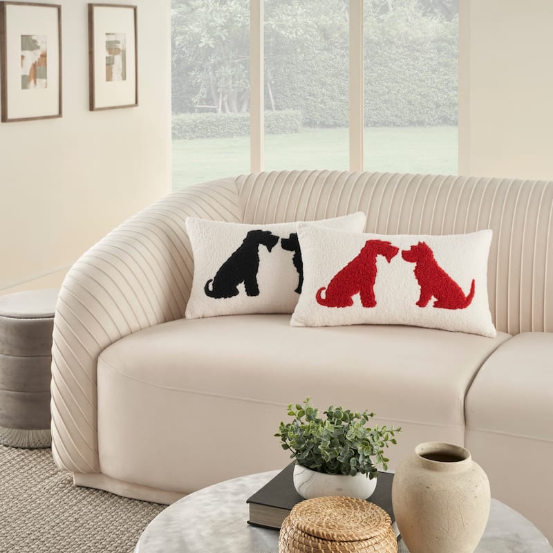 Mina Victory Pet Pillows & Access Animals Throw Pillow