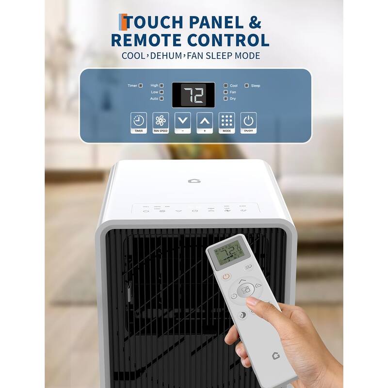 14,000 BTU Portable Air Conditioners, Quiet Air Conditioner Up to 750 Sq.Ft, 3-In-1 AC Unit