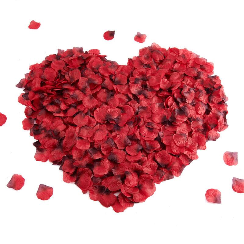 Elements 2200 Artificial Polysilk Rose Petals, Red - N/A