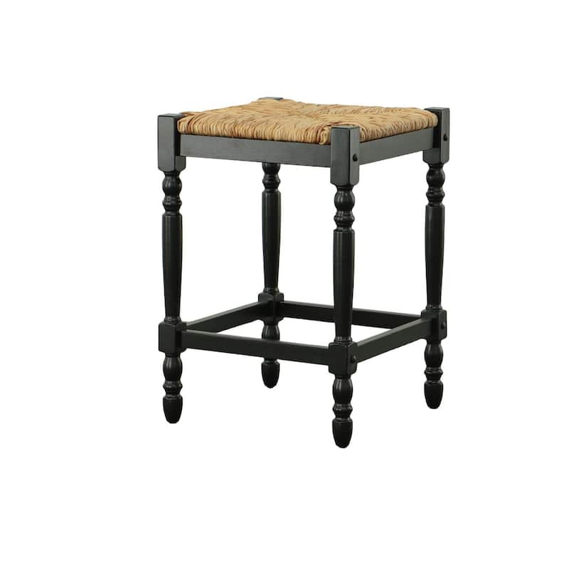 24 inch Antique Black Hawthorne Counter Stool