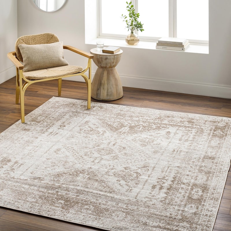 Livabliss Monte Carlo Updated Traditional Medallion Area Rug