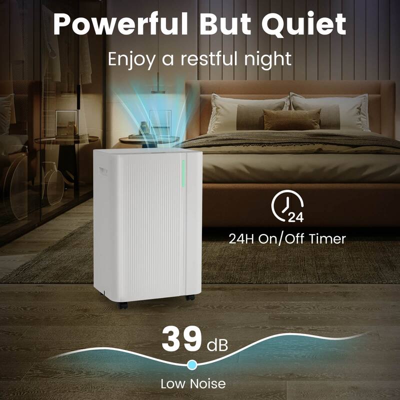 Costway 54 pints Dehumidifier With Drain Hose 3 Modes LED Display - See Details