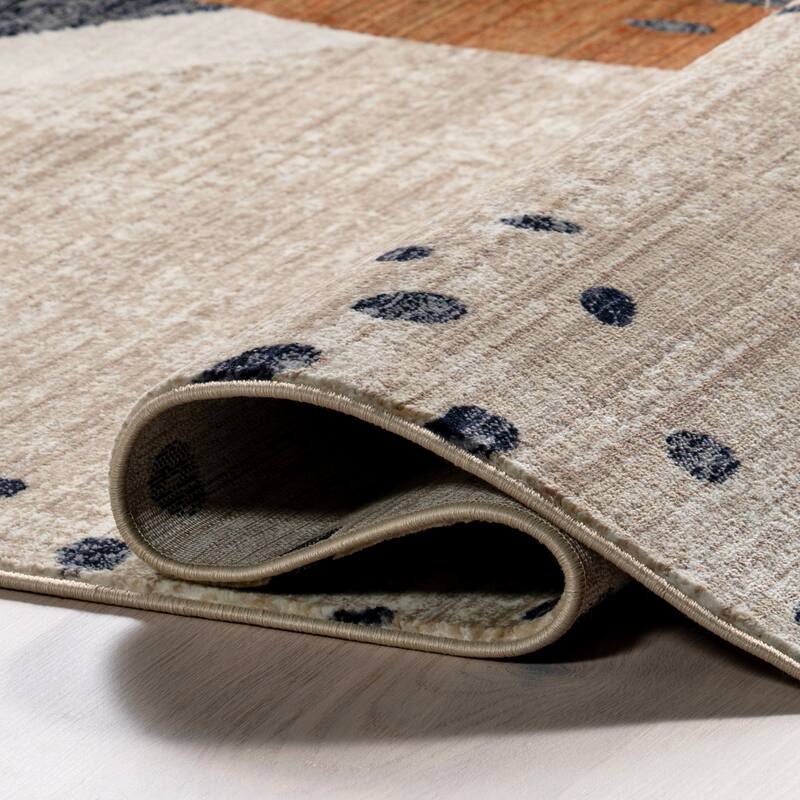 Manaslu Sunrise Fringed Area Rug