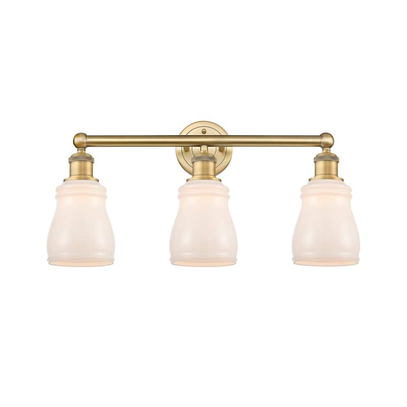 Innovations Lighting 616-3W-12-23 Ellery Vanity Ellery 3 Light 23" - Brushed Brass / White