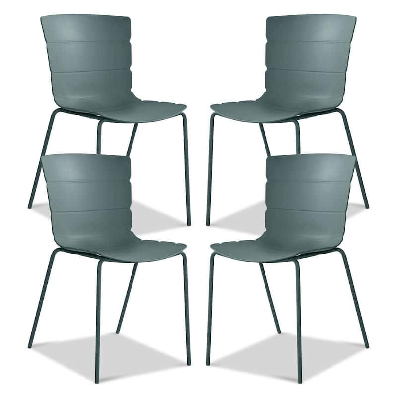 Poly & Bark Corfu Dining Chair For Indoor/Outdoor Use - Thyme Green