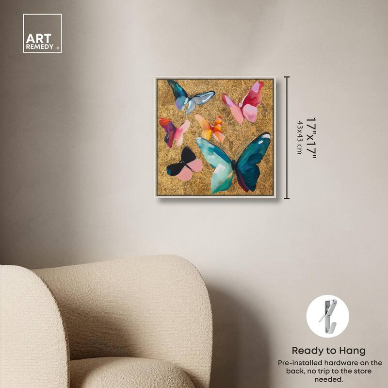 Spectrum of Wings Canvas by Art Remedy