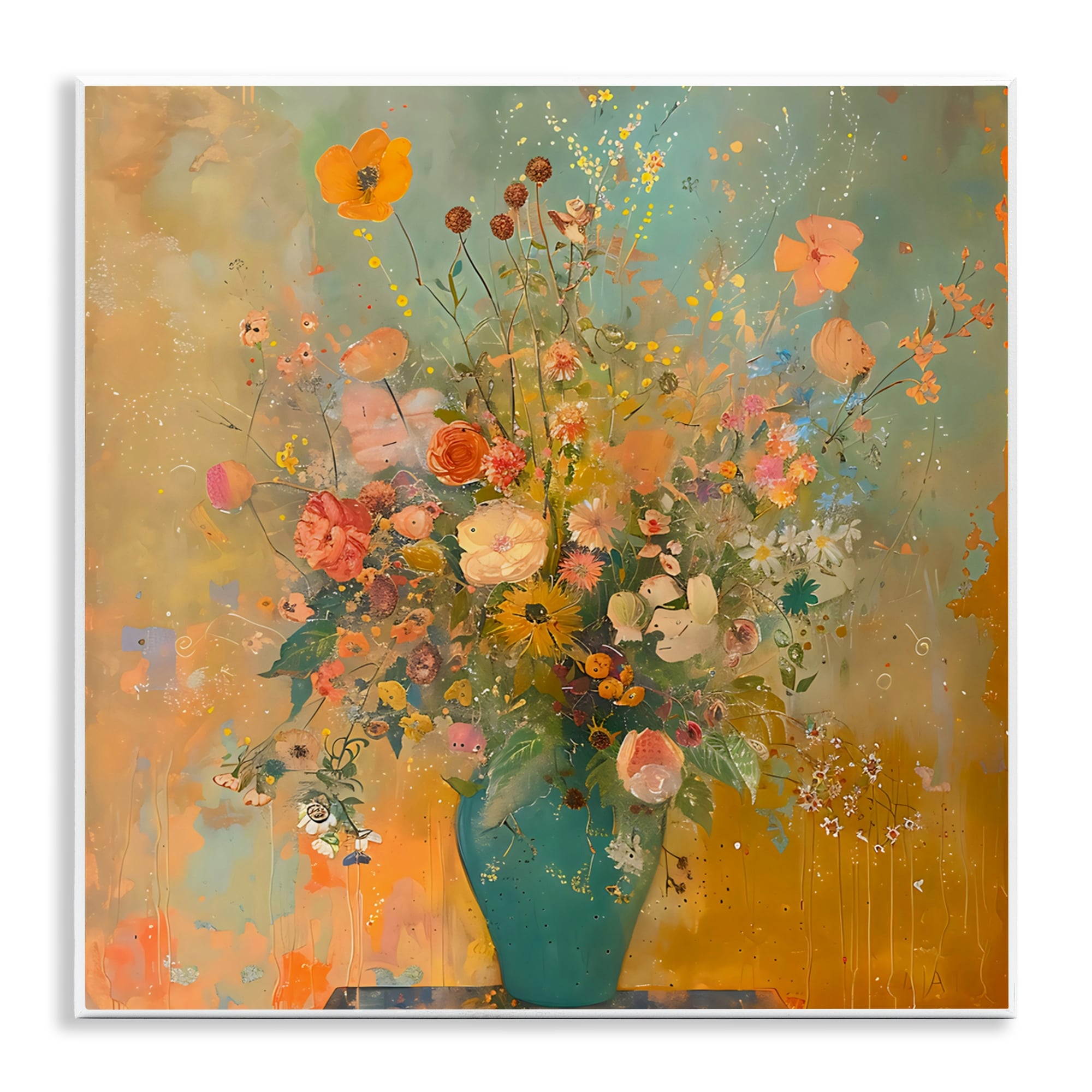 Stupell Vintage Colorful Bouquet Wall Plaque Art Design By Creative Studio