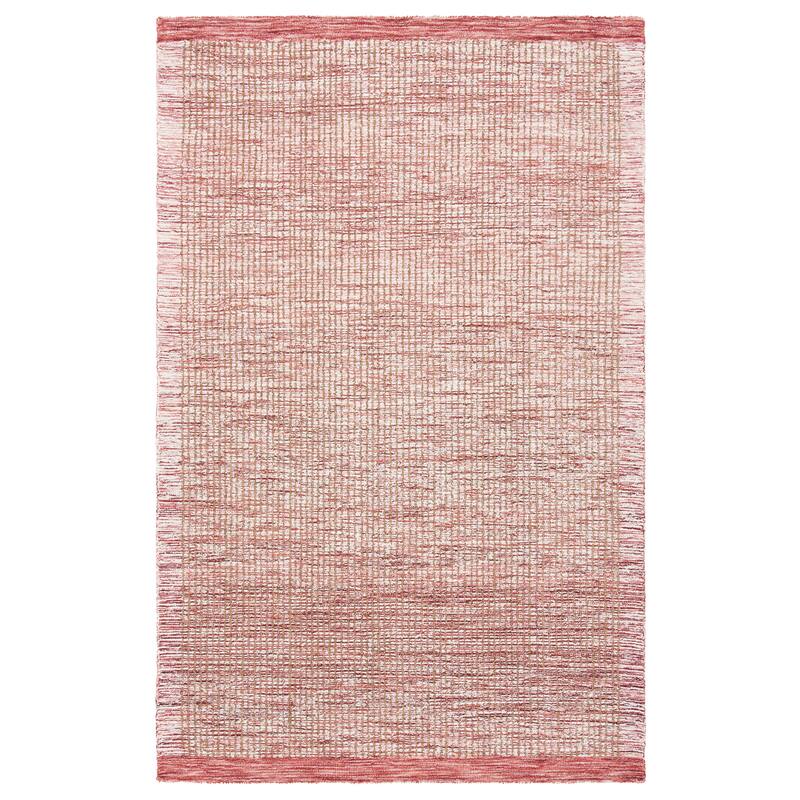 SAFAVIEH Handmade Metro Janin Wool Rug - 6' Square - Ivory/Red